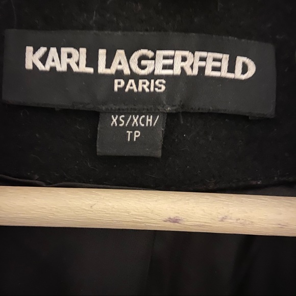 SOLD Karl Lagerfeld Wool Blend Military Coat - Picture 4 of 7